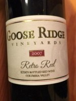 Goose Ridge Vineyards Retro Red