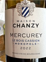 Domaine Chanzy Mercurey Le Bois Cassien Monopole Rouge