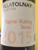 Villa Tolnay Tavasz Rajnai Rizling
