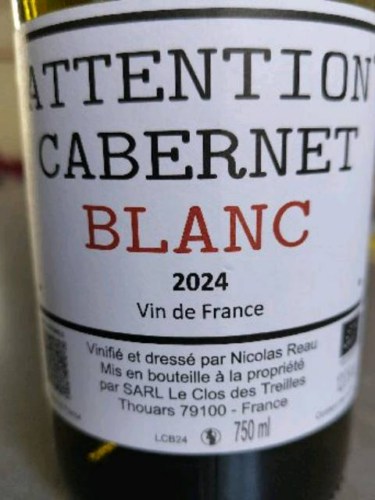 Attention Cabernet Blanc