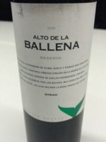 Alto de la Ballena Syrah Reserva