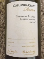 Columbia Crest Reserve Grenache Blanca