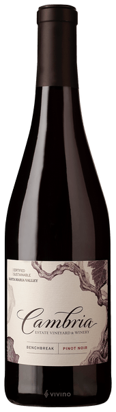 Cambria Pinot Noir Bench Break Vineyard