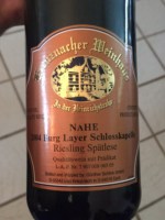 Günther Schlink Kreuznacher Weinhaus Burg layer Schlosskapelle Riesling Spätlese