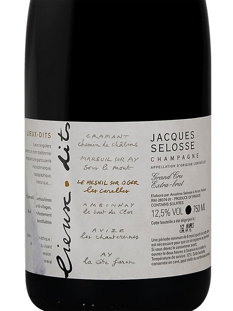 N.V. Jacques Selosse Les Carelles Blanc de Blancs Extra Brut N.V. Jacques Selosse Les Carelles Blanc de Blancs Extra Brut