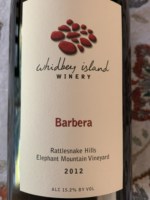 Whidbey Island Elephant Mountain Vineyard Barbera