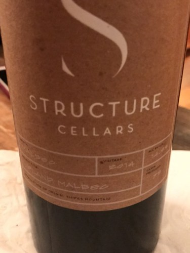 Structure Cellars Upland Malbec | Vivino US
