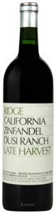Ridge Vineyards Dusi Ranch Paso Robles Zinfandel Late Harvest N.V.