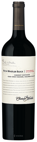 Chateau Ste. Michelle Limited Release Cold Creek Vineyard Rich Wheeler Block Cabernet Sauvignon