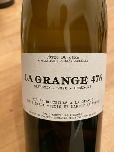La Grange 476 Beaumont Savagnin | Vivino English