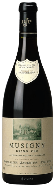 ワイン MUSIGNY GRAND CRU 1995 Jacques Prieur ワイン MUSIGNY GRAND CRU 1995 Jacques Prieur Domaine Jacques