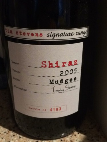 Huntington Estate Tim Stevens Signature Shiraz | Vivino English