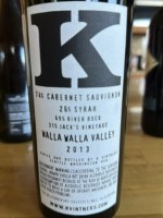 K Vintners Powerline Estate Vineyard Cabernet Sauvignon - Syrah