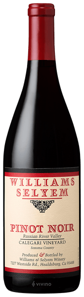 Williams Selyem Calegari Vineyard Pinot Noir