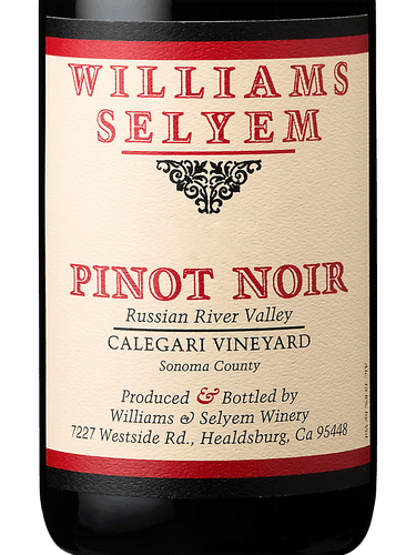 Calegari Vineyard Pinot Noir