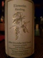 Hans Klaren Maringer Köwericher Held Riesling Eiswein