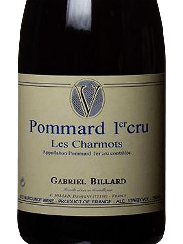 Domaine Gabriel Billard Pommard 1er Cru 'Les Charmots' | Vivino