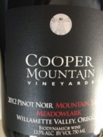 Cooper Mountain Mountain Terroir Meadowlark Pinot Noir