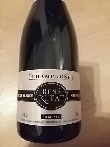 René Rutat Blanc de Blancs Demi Sec Champagne Premier Cru | Vivino