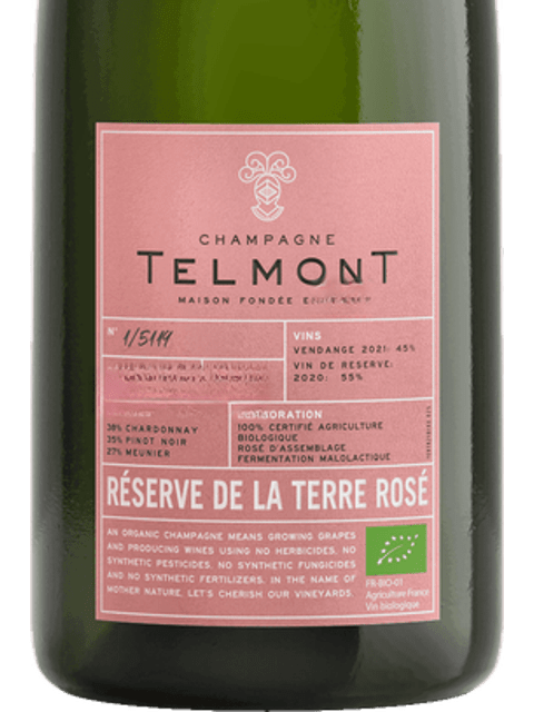 N.V. Champagne Telmont Réserve de la Terre Rosé | Vivino Português