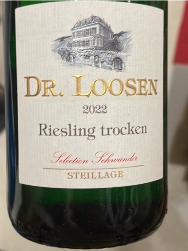 Dr. Loosen Selection Schwander Steillage Riesling Trocken | Vivino US