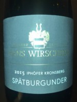 Hans Wirsching Iphöfer Kronsberg Spätburgunder