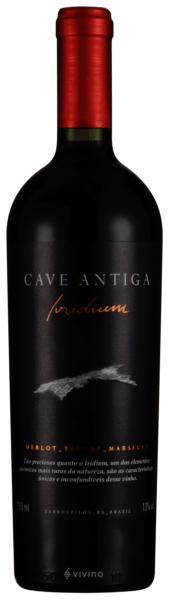 Vinho Cave Antiga Tinto Seco Brasil Iridium Marselan, Merlot, Tannat 2020 750ml