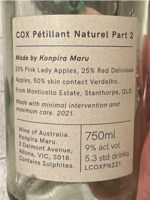 Konpira Maru COX Pétillant Naturel Part 2