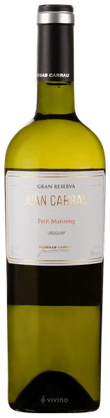Vinho Bodegas Carrau Branco Seco Uruguai Juan Carrau Gran Reserva Petit Manseng 2020 750ml