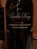 Charles Krug Lincoln Vineyard Limited Release Cabernet Sauvignon