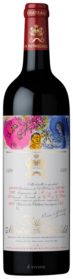 希少！当たり年！1970 Ch.Mouton Rothschild セラー保管