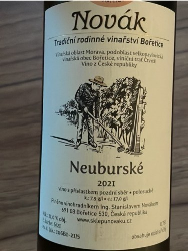 Vinařství Novák Neuburské | Vivino US