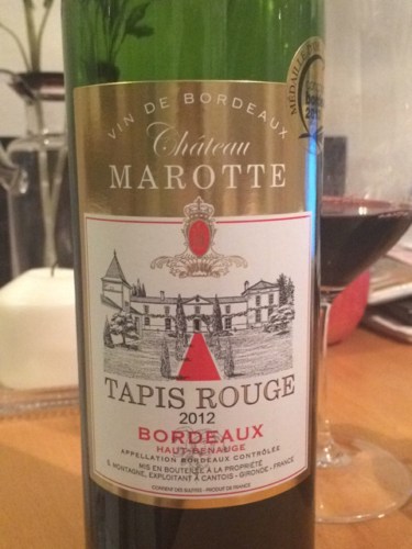 2012 Château Marotte Tapis HautBenauge Bordeaux Rouge Vivino US
