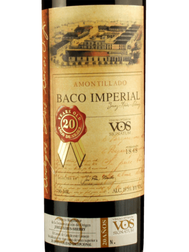 Bodegas Dios Baco Imperial 20 Year Old Amontillado Sherry | Vivino English