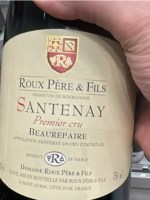 Roux Père & Fils Santenay Premier Cru Beaurepaire