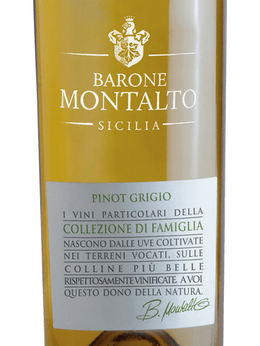 Barone Montalto Collezione di Famiglia Pinot Grigio | Vivino US