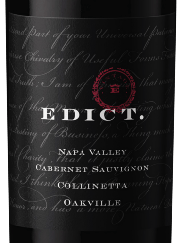 Edict Collinetta Vineyard Cabernet Sauvignon | Vivino English