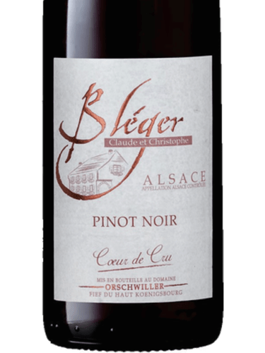 Domaine Bleger Claude et Christophe Coeur de Cru Pinot Noir | Vivino ...