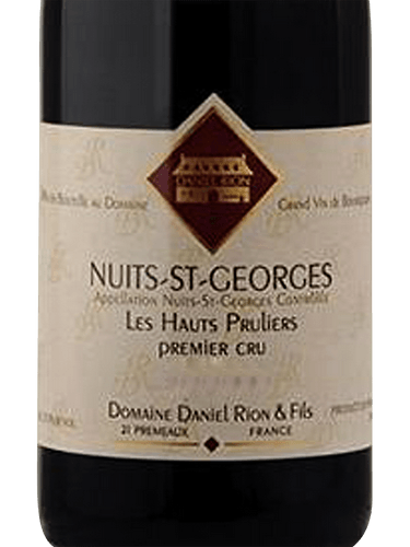 Daniel Rion Nuits Saint es 2012 2本 Daniel Rion Nuits Saint es