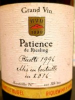 Hugel Patience de Riesling