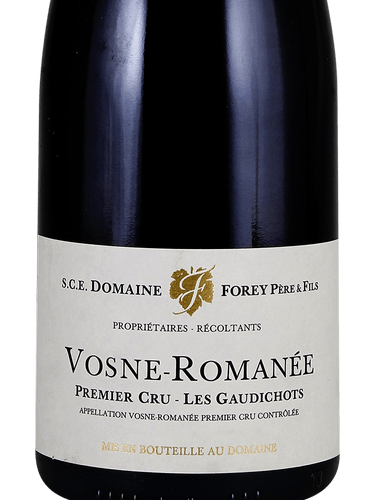 2018年Vosne-Romanée1erCru Les Gaudichots Domaine Forey Père & Fils Les Gaudichots Vosne-Romanée 1er Cru