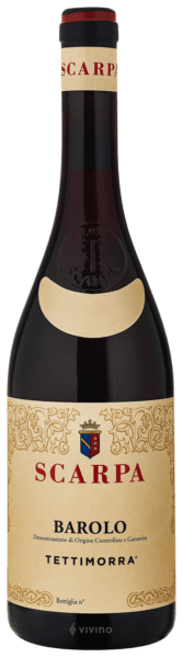 1999 バローロ スカルパ テッティモーラ 1999 Scarpa Barolo Tettimorra - CellarTracker