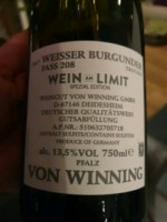 Von Winning Weisser Burgunder Fass 208