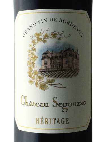 Château Segonzac Héritage Bordeaux Supérieur | Vivino Português