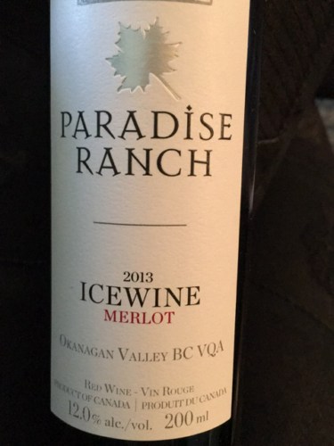 Paradise Ranch Merlot Icewine | Vivino Português (Brasil)