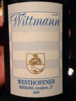 Wittmann Westhofener Riesling Trocken "S"