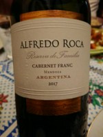 Vinho Alfredo Roca Tinto Seco Argentina Reserva de Familia Cabernet Franc 2020 750ml