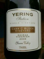 Yering Station Carr C Block Vineyard Shiraz - Viognier