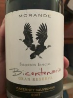 Morandé Bicentenario Seleccion Especial Gran Reserva Cabernet Sauvignon