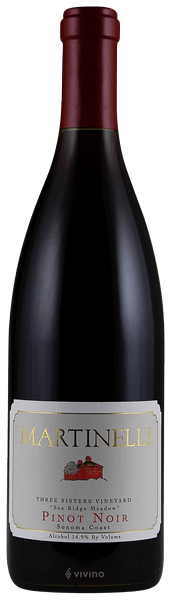 Martinelli Three Sisters Vineyard Sea Ridge Meadow Pinot Noir